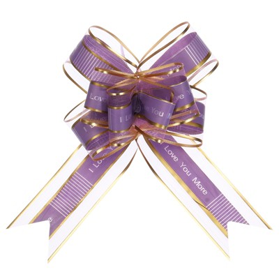 Unique Bargains Large Organza Pull Bow Gift Wrapping Ribbon for Wedding 20 Pcs