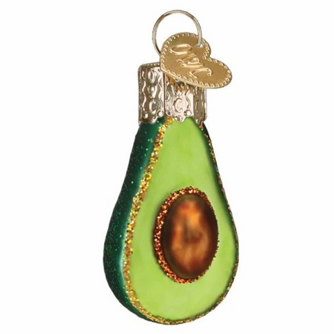 Old World Christmas 1.75 In Mini Avocado Ornament Fruit Pear Shaped Tree Ornaments - image 1 of 3