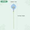 Unique Bargains Knitted Crochet Artificial Durable Artificial Flowers 2 Pcs - 3 of 4