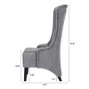GDFStudio Powell Modern High Wingback Upholstered Tufted Dining Chair - 4 of 4