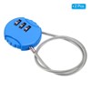 Unique Bargains Gym Locker Sports Bike 3-Digit Small Combination Lock Padlock - image 3 of 4