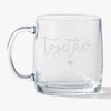 Personalization Mall Better Together 12.5oz Glass Wide Mug-Set of 2 - 3 of 4