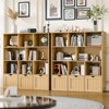 Toy Organizer with 3 Movable Drawers & 8 Storage Cubbies, Kids Bookshelf & Toy Chest Shelf - 4 of 4