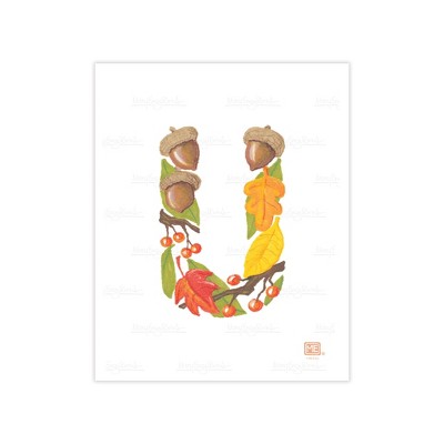 Alphabet Garden Letter U Small Print