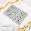 Unique Bargains 24 Grid Jewelry Tray Stackable Tray Showcase for Rings Earrings Necklace Bracelet Pendants 1 Pc - 2 of 4