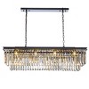 ALOADECOR 12-Light Modern Fringe Crystal Chandelier for Dining Room with Crystal Accents - 3 of 4