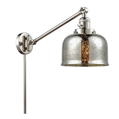 Bell - 1 Light Swing Arm Wall Sconce In Industrial Style-25 Inches Tall and 8 Inches Wide