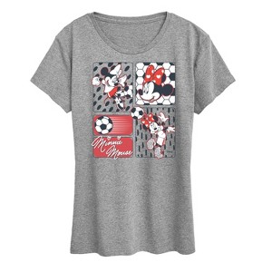 Women's - Disney - Minnie Soccer Short Sleeve Graphic T-Shirt - 1 of 4