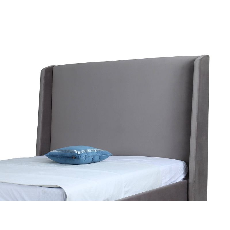 Queen Parlay Upholstered Bed Portobello - Manhattan Comfort, 6 of 10