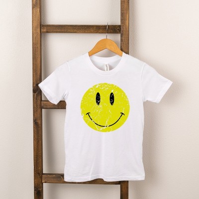The Juniper Shop Distressed Smiley Face Toddler Short Sleeve Tee