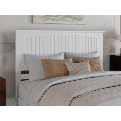 AFI Furnishings Nantucket Queen Headboard with Turbo Charger in White