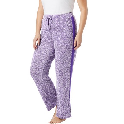 Dreams & Co. Women's Plus Size Supersoft Lounge Pant - 22/24, Plum ...