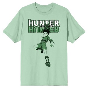 Hunter x Hunter Anime Cartoon Gon Character Men's Green Tee - 1 of 2