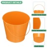 Unique Bargains Galvanized Metal Rustic Multipurpose Bucket with Handle 6 Pcs - 4 of 4