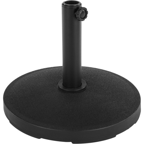 Pure Garden 26lb Round Outdoor Patio Umbrella Base Black: Waterproof ...