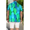 LA LEELA Mens Hawaiian Short Sleeve Button Down Shirt Men's Casual Shirts Vacation Tropical Beach Summer Party Shirts for Men - 3 of 4