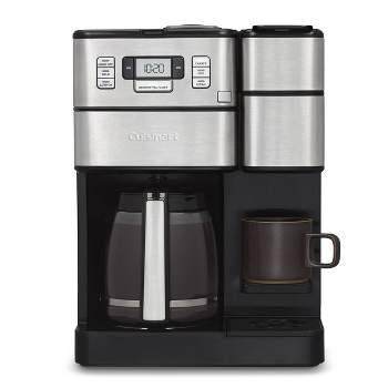 Cuisinart Combo 12 Cup and Single-Serve Grind & Brew Coffee Center - SS and Black - SS-GB1