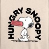 Women's - Peanuts - Hungry Snoopy Lightweight French Terry Wide Neck Long Sleeve Shirt - 2 of 4