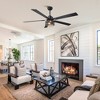 VACZON 60" Black Modern Smart Ceiling Fan with Lights and Remote - 2 of 4