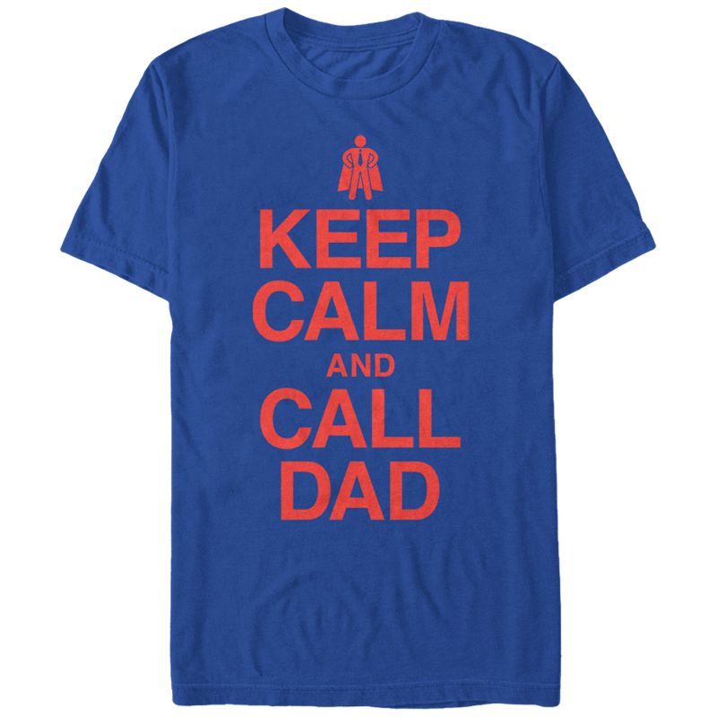 Men's Lost Gods Keep Calm and Call Dad T-Shirt, 1 of 5