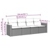 vidaXL Garden Sofa Set Black PE rattan Large Modular Garden Sofa Set - 3 of 3