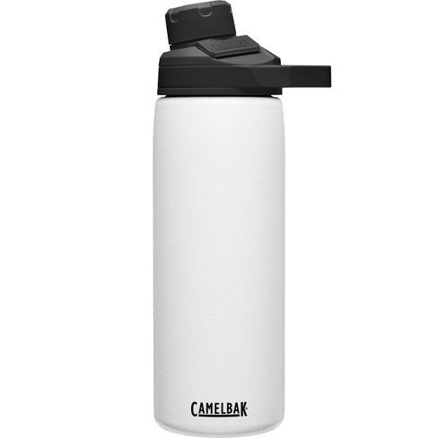 Vacuum Insulated Water Bottle - White 20 oz Dark Cyan