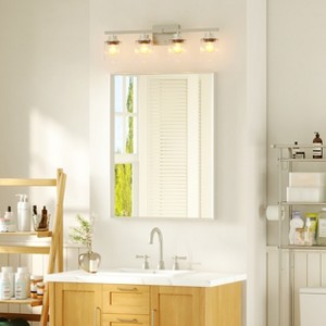Rectangular Aluminum Framed Wall Bathroom Vanity Mirror - 1 of 4