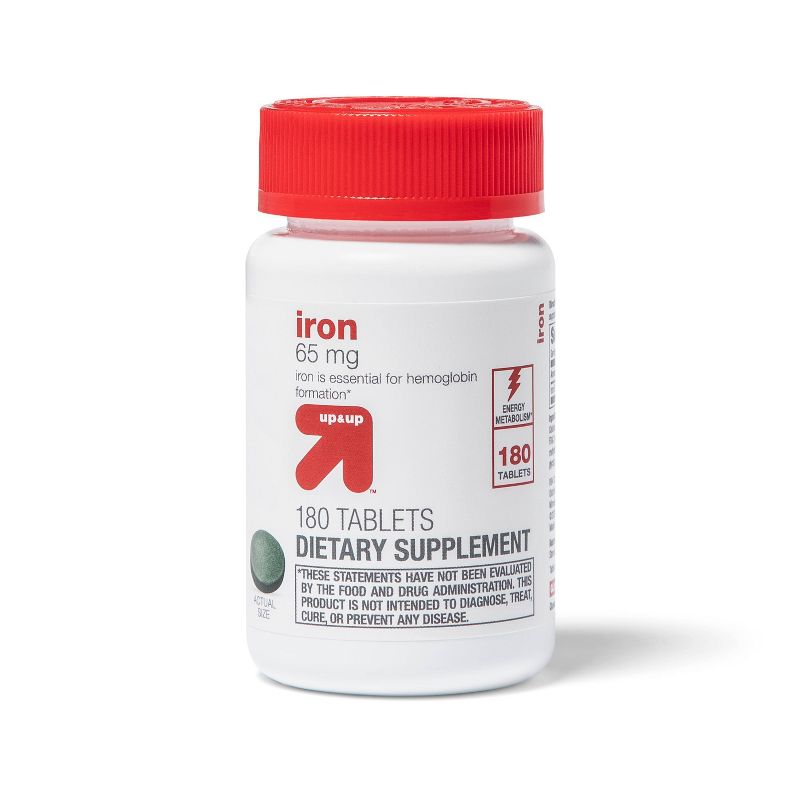 Iron Dietary Supplement Tablets - 180ct - up &#38; up&#8482;, 1 of 5
