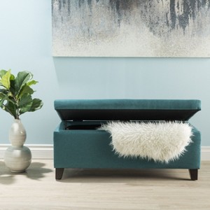 CAVINAS Modern 39" Storage Ottoman Bench,Footstool with Hidden Storage,Storage Bench for Living Room,Bedroom,Office - 1 of 4