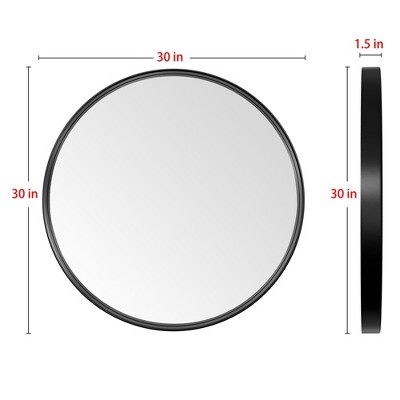 PAIHOME Decorative Round Mirror For Bathroom & Nursery, Vanity Wall Mount