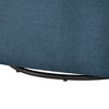 Swivel Polyester/Nylon Fabric Barrel Chair with Pocket Coil Seat and 360-Degree Swivel for Living Room - 2 of 4