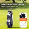 VEVOR Golf Cart Bag with 14 Way Organizer Divider Top, 36” Multiple Pockets Premium Nylon Cart Bag, Golf Bags with Handles & Dust Cover - 3 of 4