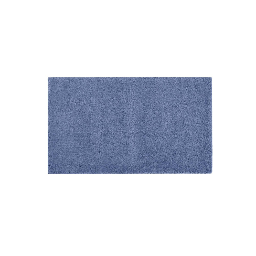 24inx40in Marshmallow Bath Rug Navy