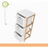 Prosumers Choice Wooden Bathroom Cabinet Storage 3 drawers for Toiletries & Accessories, White - image 3 of 4