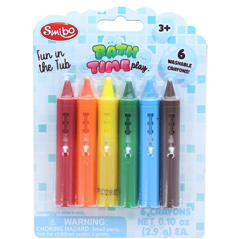 Fun Tobar Time Pencil Chalk 6 Kids Toy Bath Crayons 