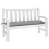 vidaXL Garden Bench Cushion Grey Oxford fabric (100% polyester) - 3 of 4