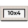 PosterPalooza | Panoramic Minimalist Shadow Box Silver Picture Frame - UV Acrylic, Backing, Hanging Hardware - 2 of 4