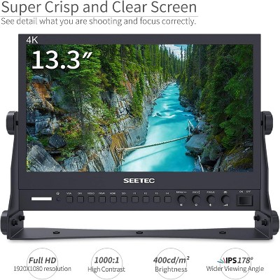 SEETEC P133-9HSD 13.3 Inch Pro SDI Broadcast Monitor Professional LCD Director Studio Production Monitoring IPS Screen Full HD 1920¡Á1080