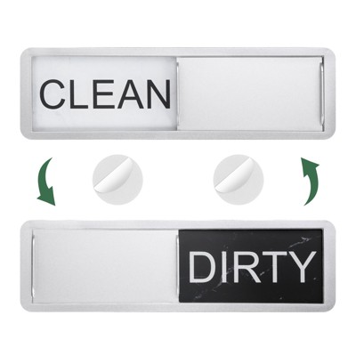Unique Bargains Clean Dirty Sign Kitchen Non-Scratch Dishwasher Magnets
