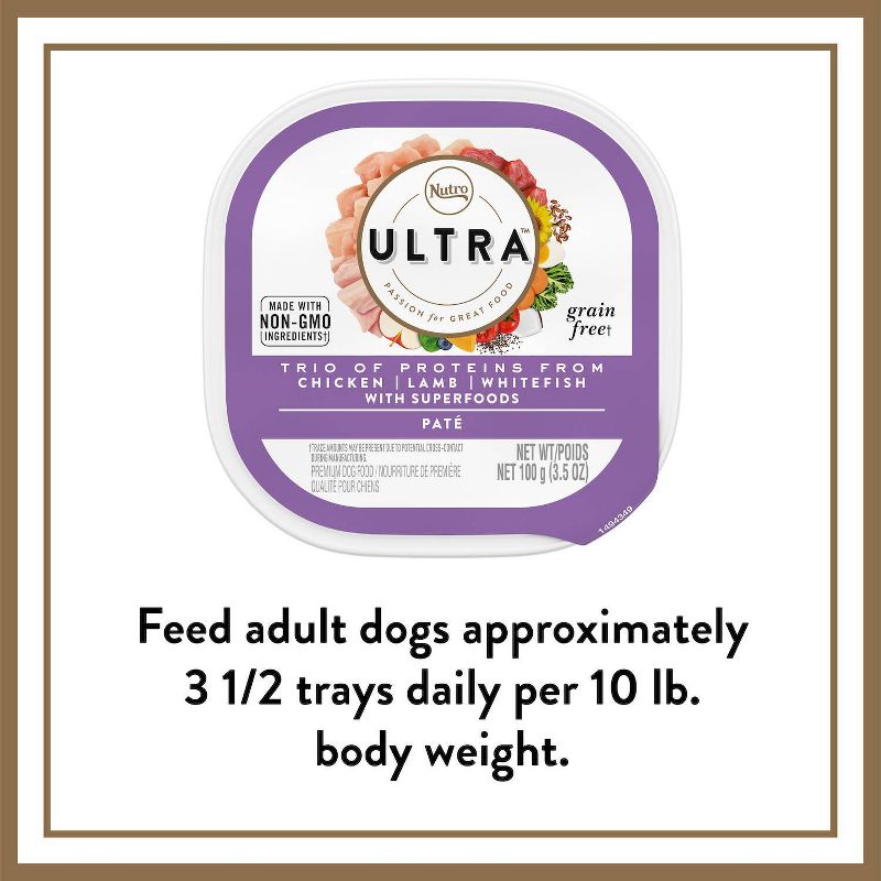 Nutro Ultra Chicken, Lamb, Salmon, Superfoods Adult Wet Dog Food - 3.5oz, 4 of 9