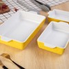 Baking Dish Set of 3, Ceramic Bakeware Set with Handles, Porcelain Baking Pan for Oven & Microwave, Rectangular Casserole Dish for Cooking, Kitchen - 2 of 4