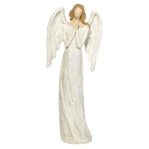 Dicksons Ivory White Praying Angel 12 inch Resin Table Top Figurine - 1 of 1