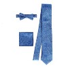 Gioberti Men's Formal 4pc Metallic Paisley Vest Necktie Bowtie and Pocket Square - 3 of 4