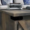NicBex Rectangle Coffee Table Center Dining Table with Open Shelf & Storage Cabinets for Living Room - 4 of 4