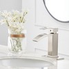 BWE Waterfall Single Hole Single-Handle Low-Arc Bathroom Sink Faucet With Pop-up Drain Assembly - 2 of 4