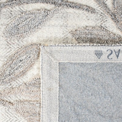 Southampton 6' Square Beige Tufted Wool Area Rug