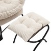 Kumasinova Accent Chair with Ottoman,Reading Chair with Armrests,Sofa Chair with a Side Pocket,Corner Chair with Footrest for Small Space - 4 of 4