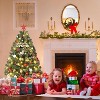Garvee Flocked Artificial Tree, Prelit Snowy Tree with 8 Modes, Foldable Stand, Foot Pedal, Holiday Home Decoration, White Flock - 2 of 4
