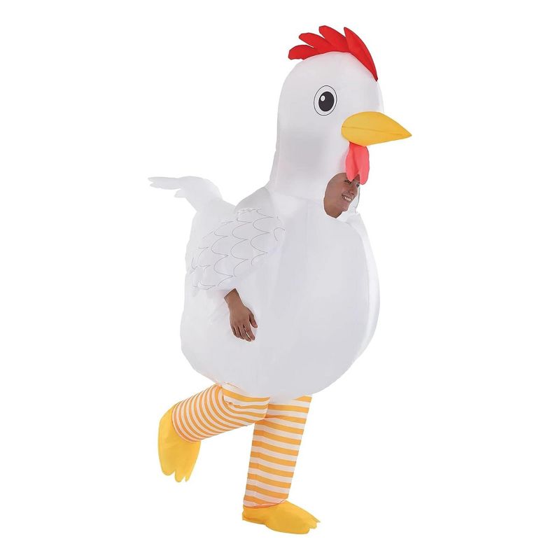 Amscan Chicken Adult Inflatable Costume | One Size Fits Most, 1 of 2
