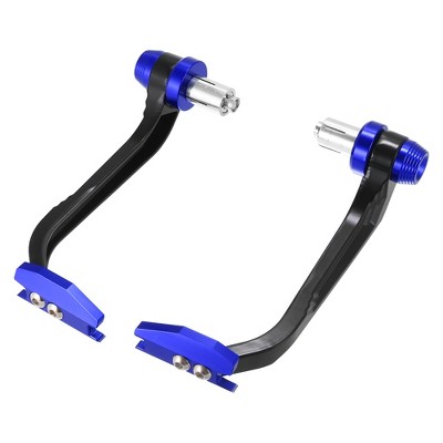Unique Bargains Motorcycle Brake Clutch Lever Handguard Protector 7/8" Blue 1 Pair